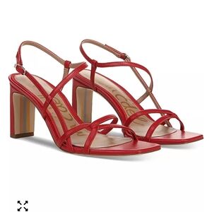 Sam Edelman Women's Red ❤️♥️❣️💋 Strappy Sandals Size 6.5 USA